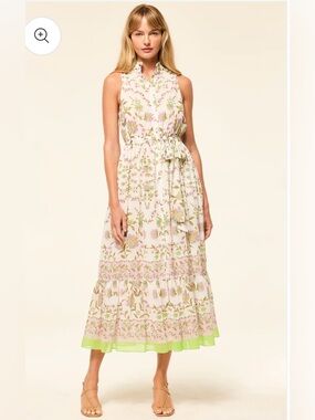 Misa Los Angeles Thebes Floral Dress Sleeveless